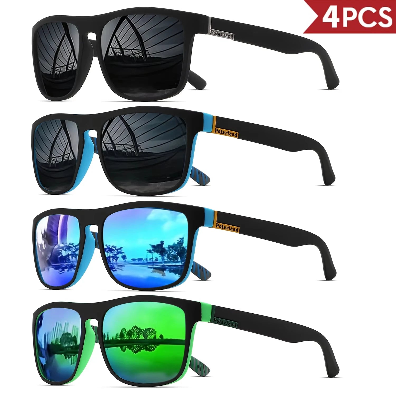 Classical Square Polarized Sports Sunglasses Unisex