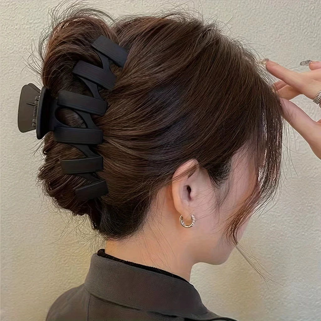 11pcs Women's High-end Frosted Clip Set Women's Back Head Hair Shark Clip Headwear