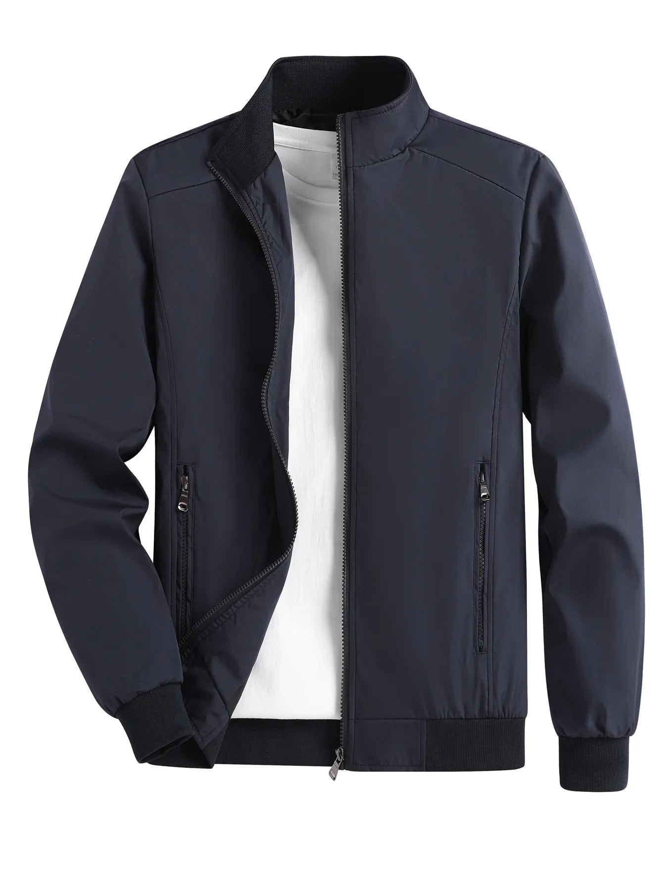 Thin Stand Collar Casual Jacket for Men
