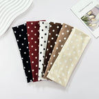 Y2K Retro Boho Breeze Wind Dot Stretch Women's Hairbands Korean Ins Fashion Wide Headbands Yoga Sports Dating Hair Accessories