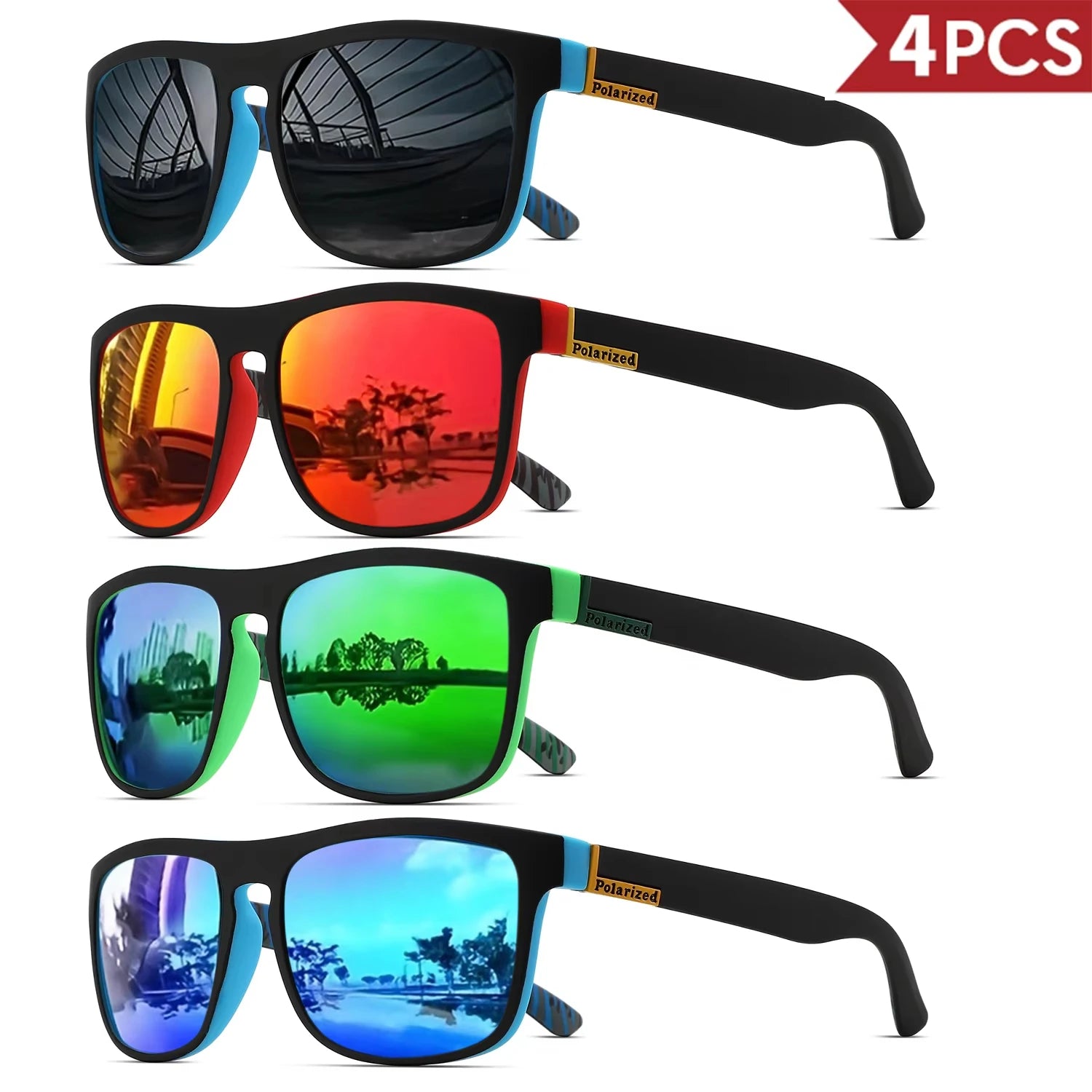 Classical Square Polarized Sports Sunglasses Unisex
