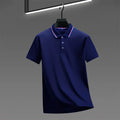 Men's Casual Solid Color Short Sleeve Polo Shirt  Summer Fashionable Comfortable Versatile Top for Men