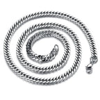 HNSP 8mm-14mm Thick Stainless Steel Cuban Chain Necklace For Men Punk Neck Male Chains Jewelry Accessories
