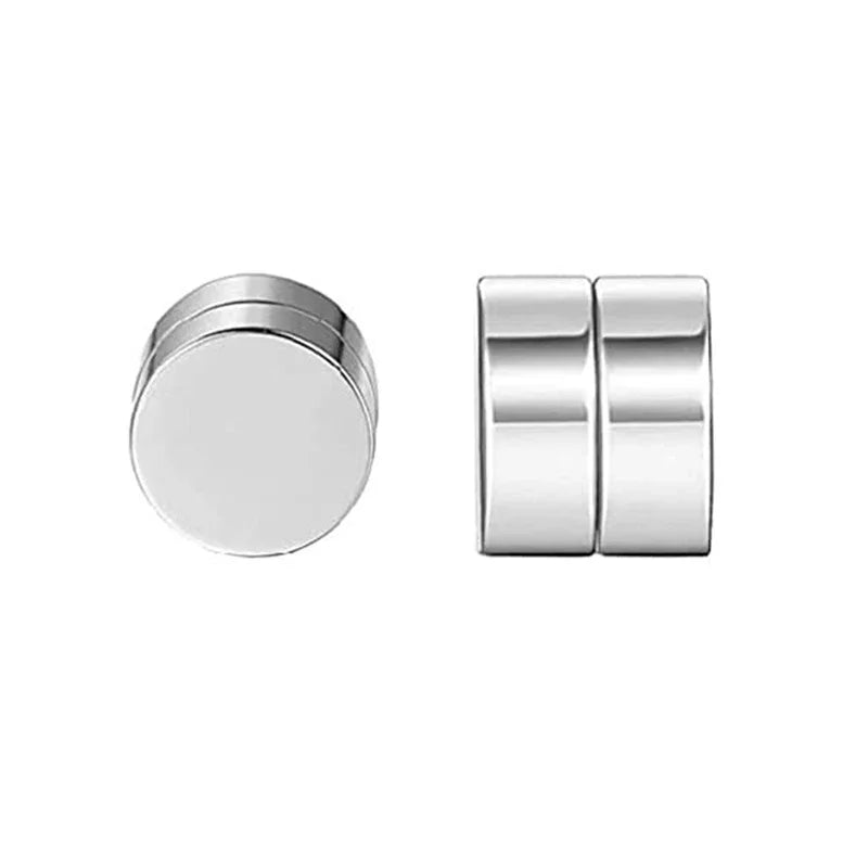 Crystal Magnetic Ear Stud Clip Earrings
