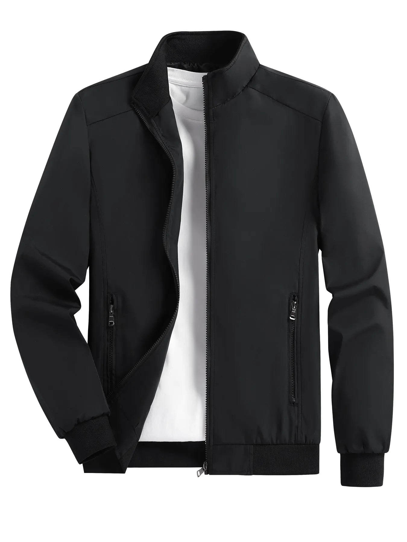 Thin Stand Collar Casual Jacket for Men