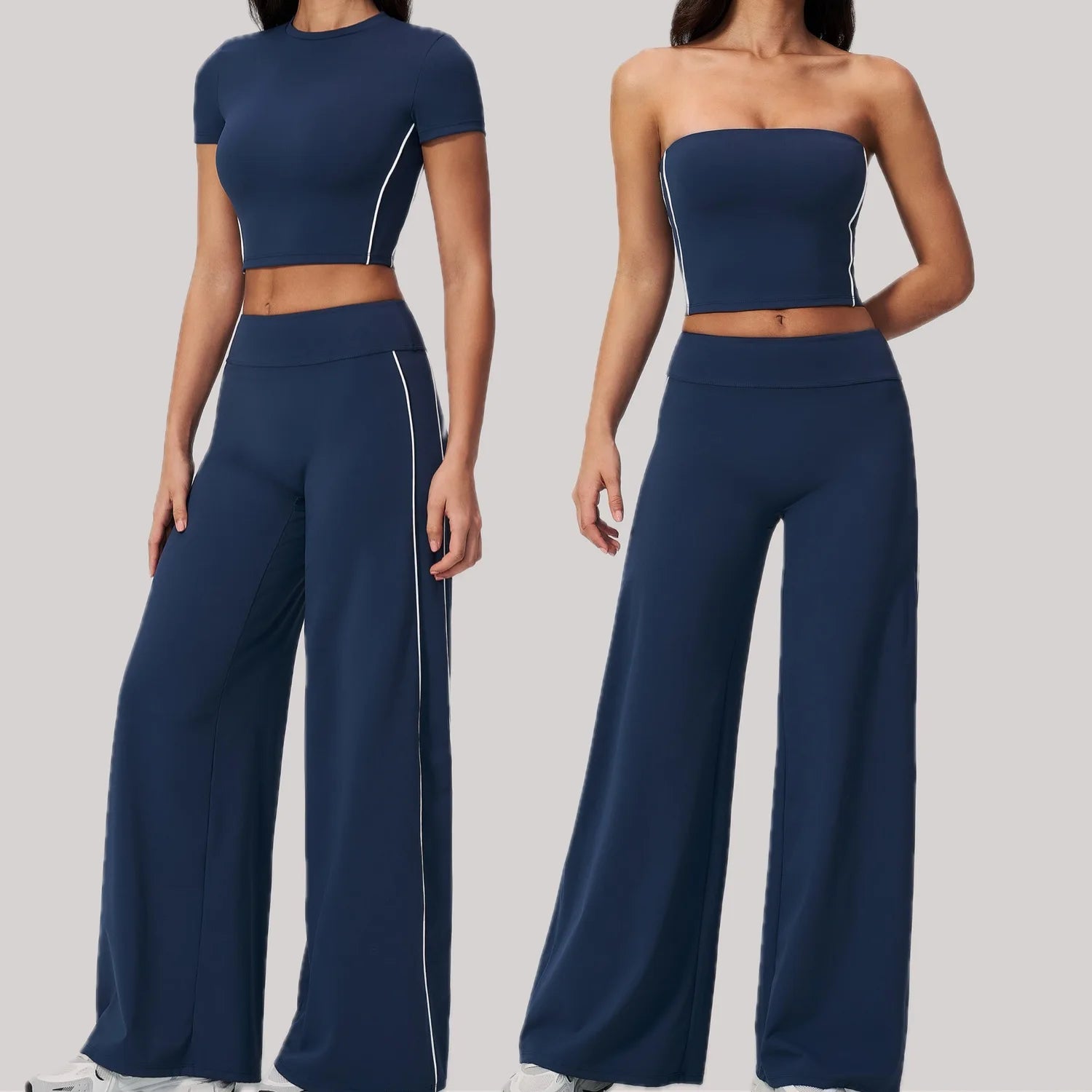 Sport Yoga Set 2PCS Fitness Suit Women Tracksuit Yoga Outfits Gym Clothes Female Short Sleeves Running Workout Set Yoga Clothing
