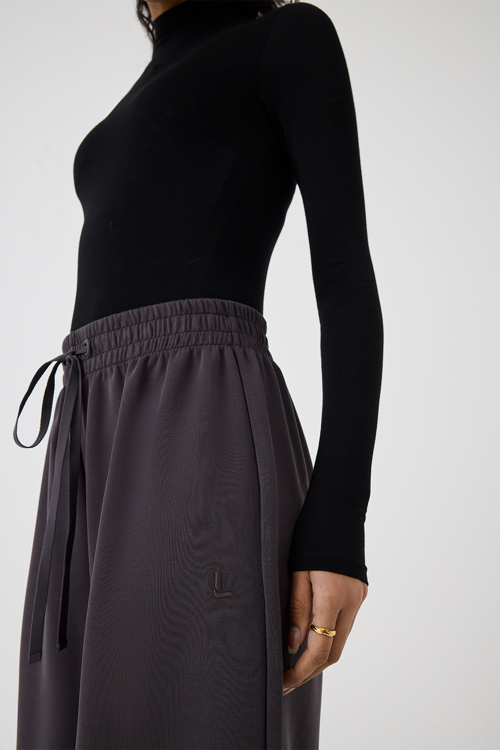 Wide Leg Track Bottom