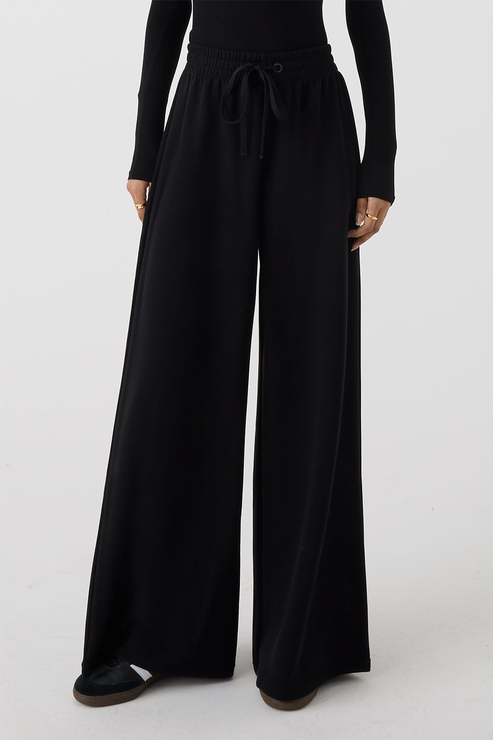 Wide Leg Track Bottom