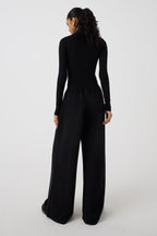 Wide Leg Track Bottom