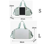 Women Gym Bag Sports Travel Dry Wet Bag Handbags Multifunction Swimming Tote Shoulder Weekend Fitness Duffle Yoga Shoes Daypack