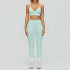 2/3PCS Seamless Yoga Set Gym Workout Suits Athletic Wear Women Legging Fitness Bra Crop Top Long Sleeve Sports Suits Sportswear