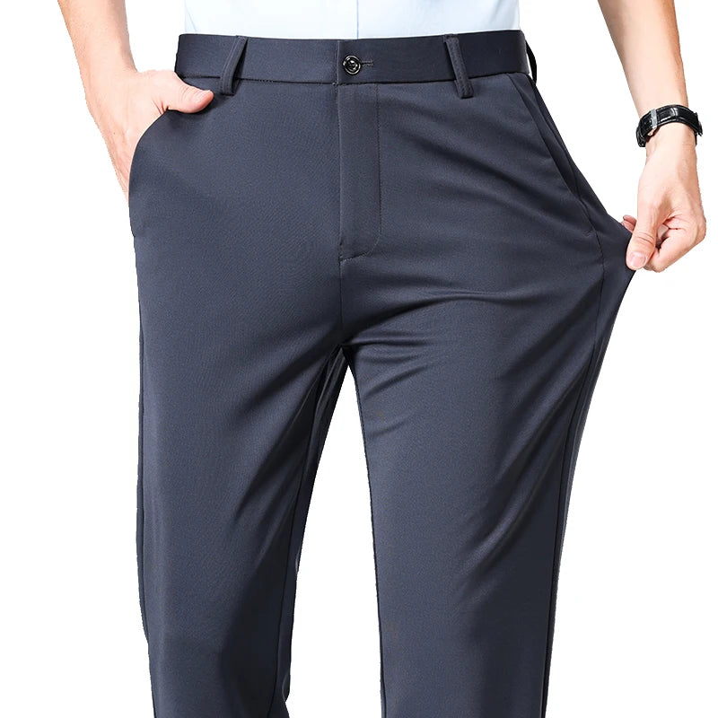 Men's Thin Formal Dress Suit Trousers