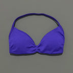 HISTELLO Impacts Strappy Bra Gym Top Women High Support Thin Strap Halter Sports Seamless Bra Scrunch Push-up Workout Yoga Tanks