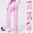 New Summer High Waist Wide-Leg Yoga Joggers Women's Autumn Casual Outdoor Sweatpants Female Straight Tracksuit Bottoms
