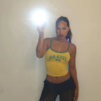 Hot Sexy Brazil Streetwear Sling Yellow Crop Top For Women Girl Casual Clothes Elastic Camis Sleeveless Backless Short Tank Tops