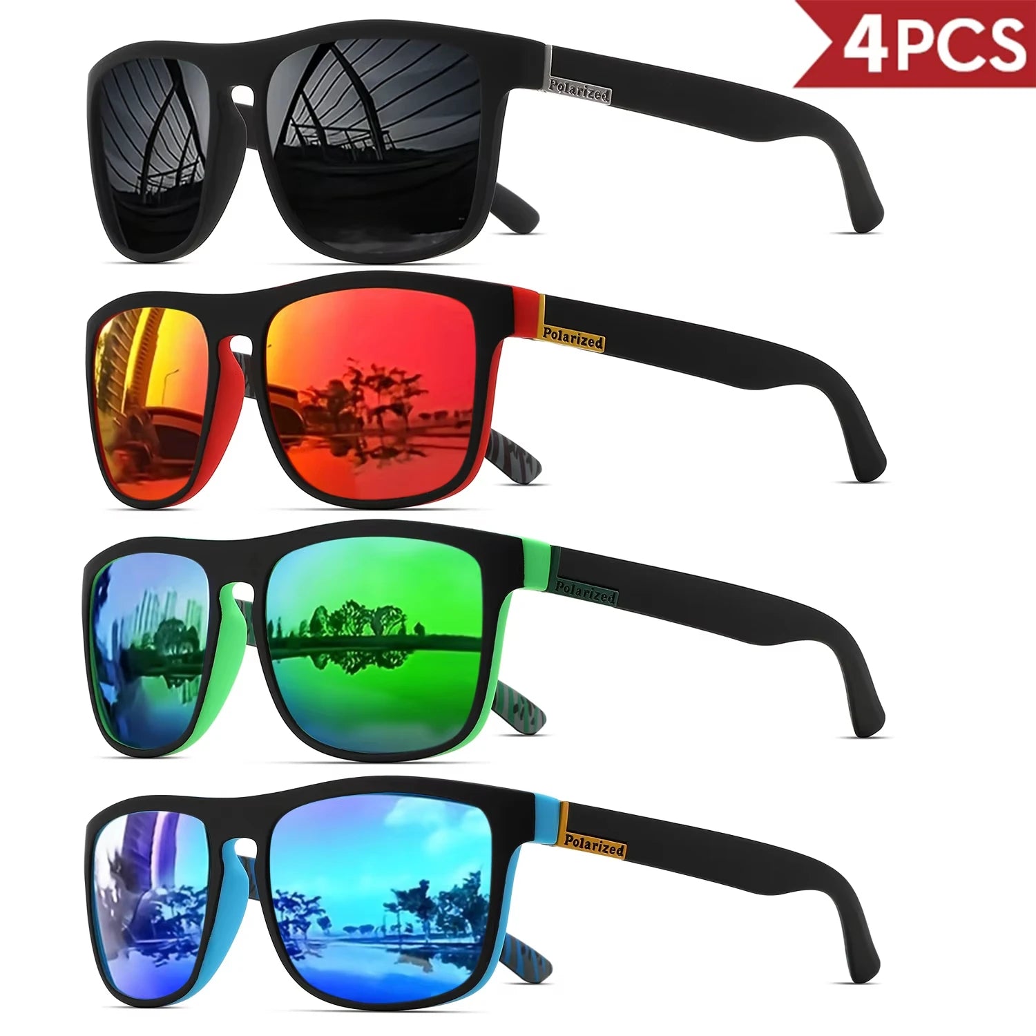 Classical Square Polarized Sports Sunglasses Unisex