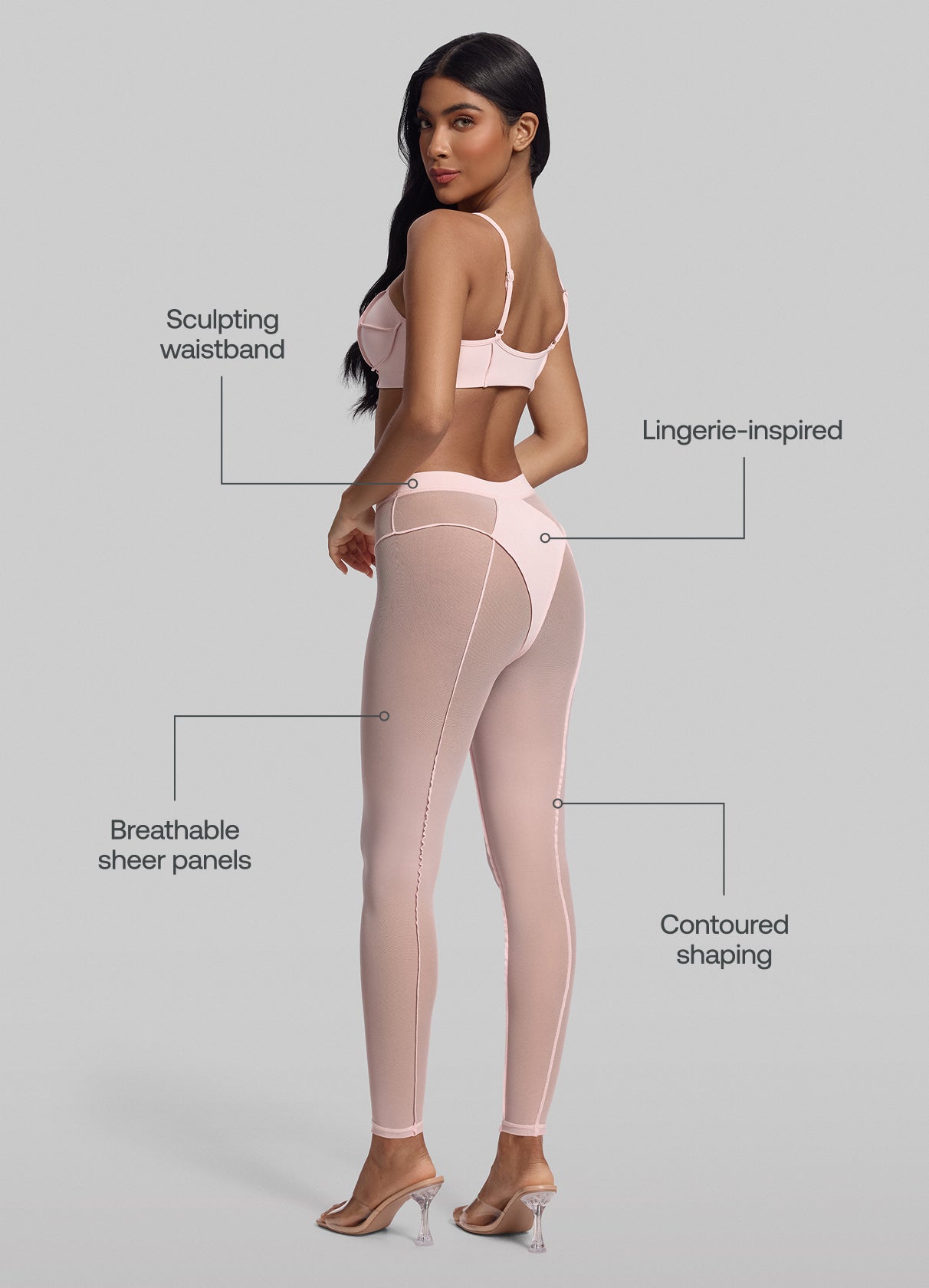 Semi-Sheer High-Rise Leggings
