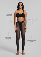 Semi-Sheer High-Rise Leggings