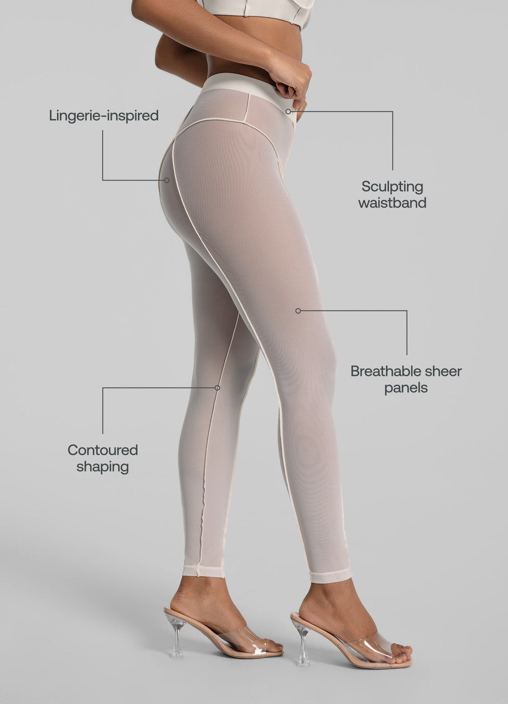 Semi-Sheer High-Rise Leggings