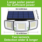 Solar Powered Flood Lights With Motion Sensor