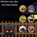 2pcs Solar Powered Ultrasonic Animal Repellent