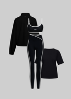 Zip Jacket & Relaxed Tee Set