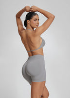 Ultrasculpt Halterneck Backless Strappy Functional Twill K…