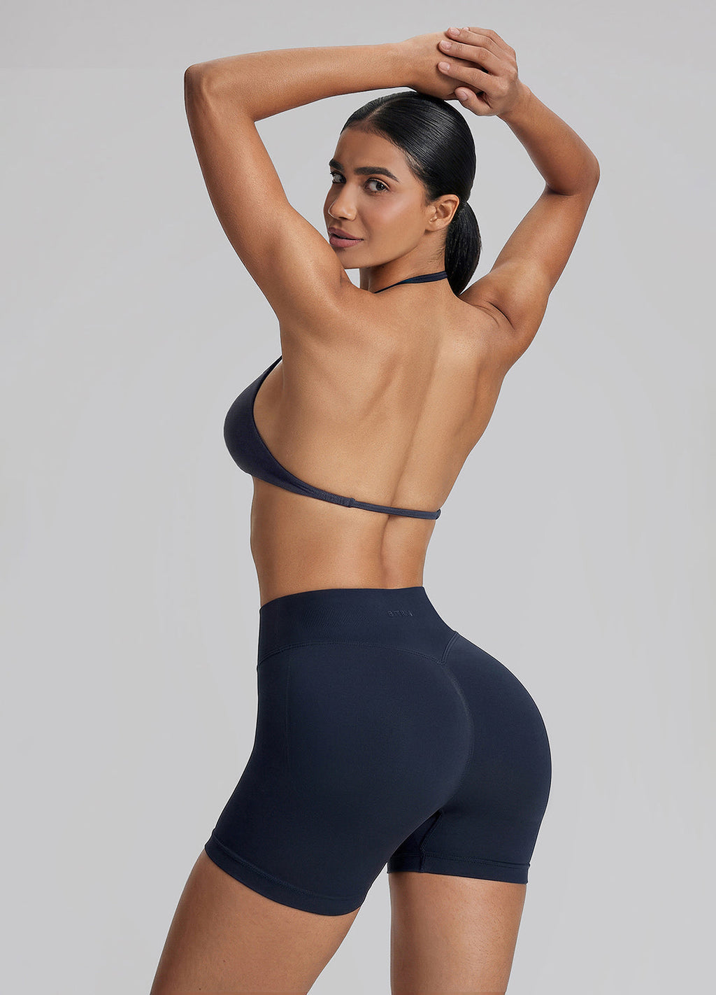 Ultrasculpt Halterneck Backless Strappy Functional Twill K…