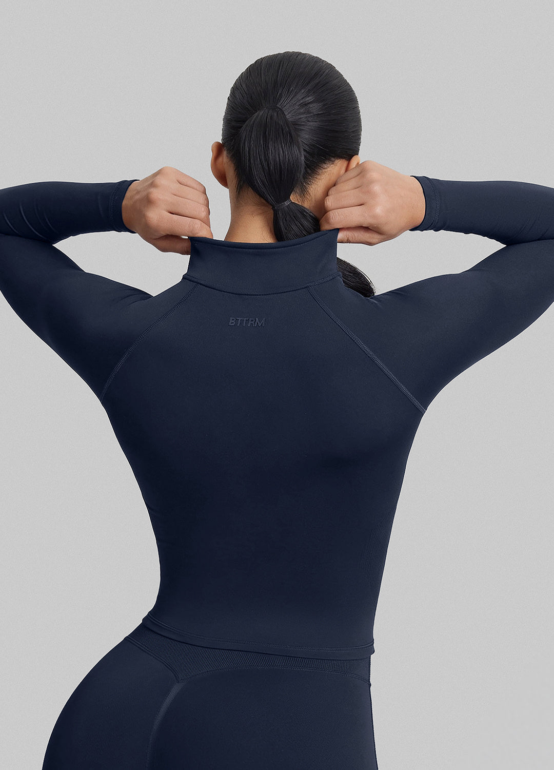 Ultrasculpt Longline Full Zipper Seamless Breathable Warm…