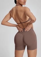 Ultrasculpt Halterneck Backless Strappy Functional Twill K…