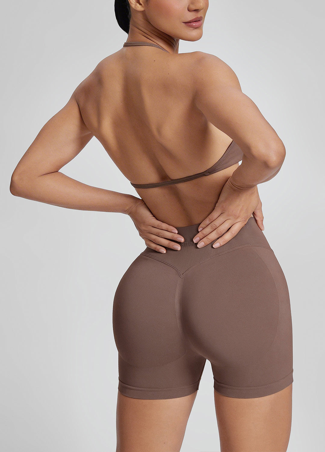 Ultrasculpt Halterneck Backless Strappy Functional Twill K…