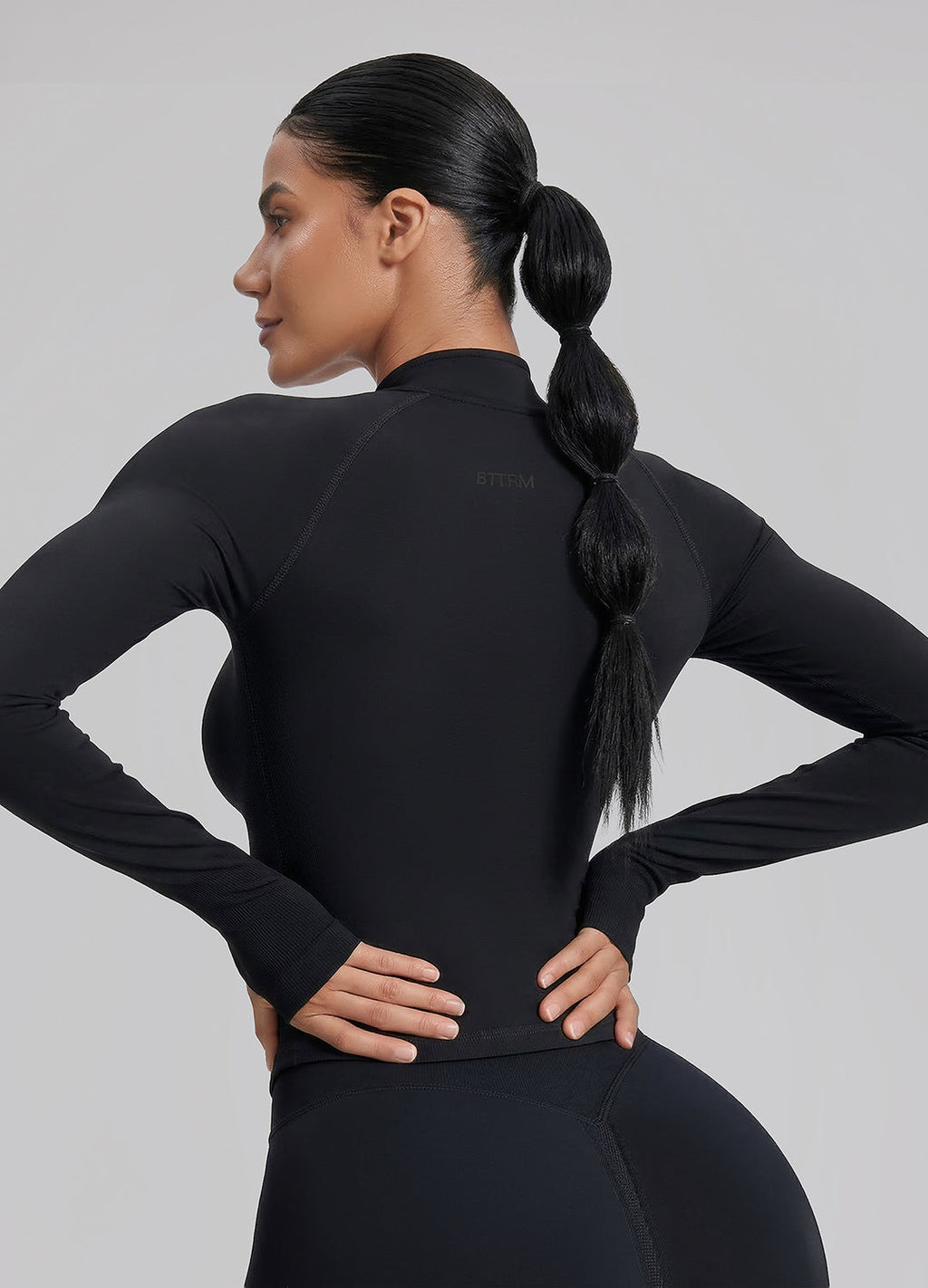 Ultrasculpt Longline Form-Fitting Seamless Thumb Hole Twil…