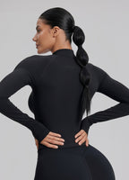 Ultrasculpt Longline Form-Fitting Seamless Thumb Hole Twil…