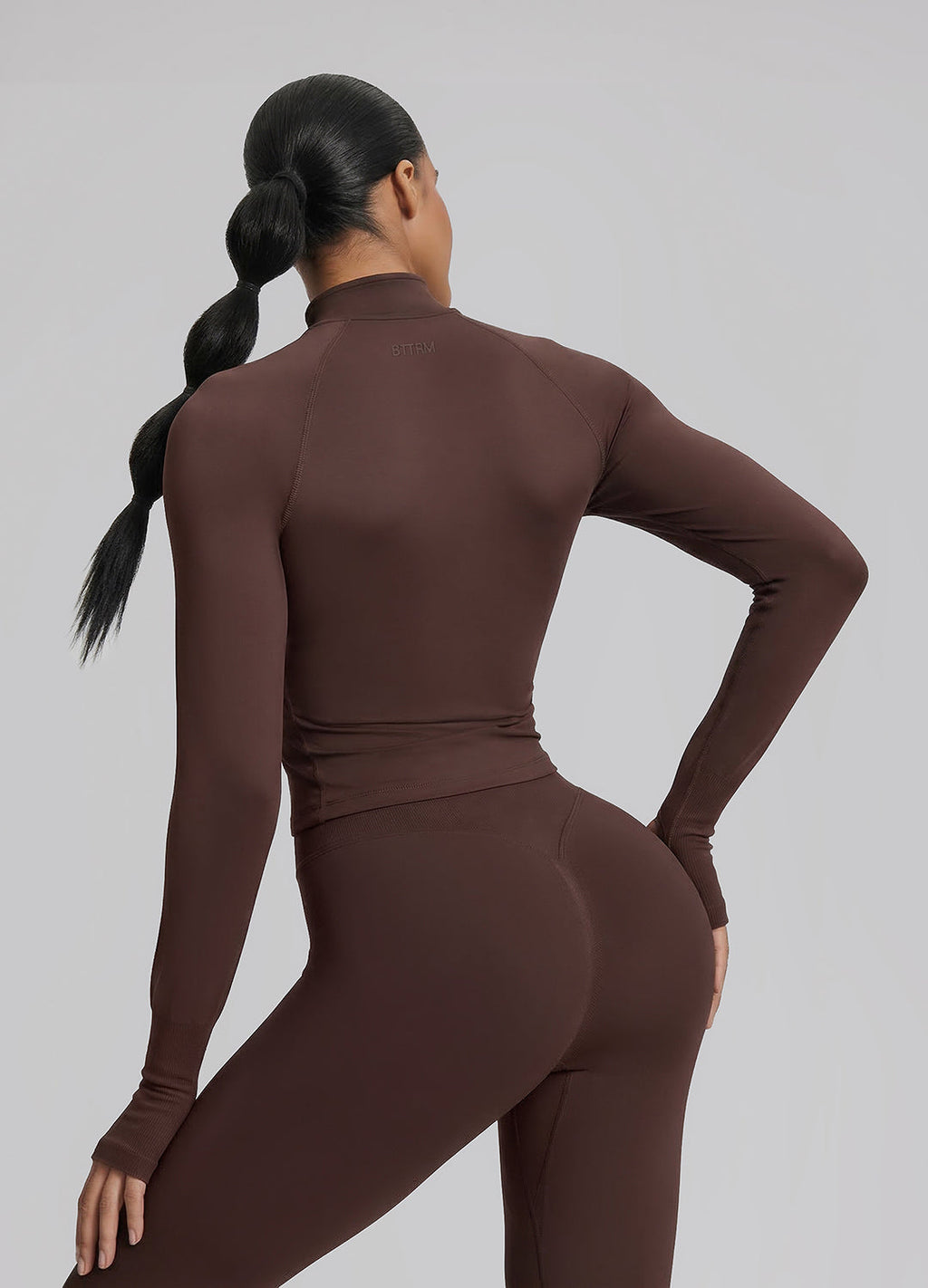 Ultrasculpt Longline Form-Fitting Seamless Thumb Hole Twil…
