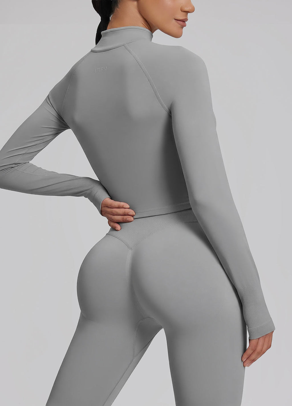 Ultrasculpt Longline Form-Fitting Seamless Thumb Hole Twil…