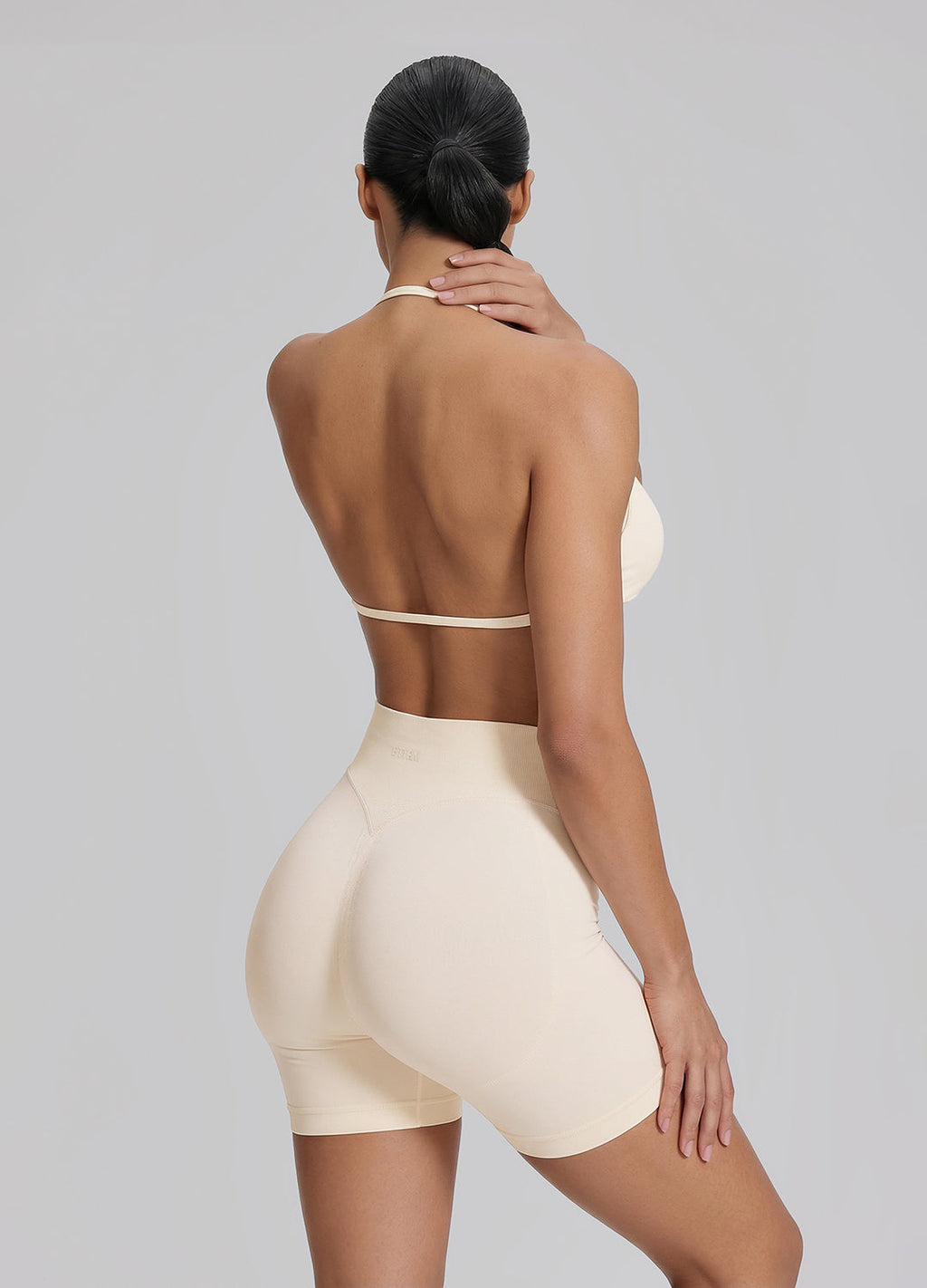 Ultrasculpt Halterneck Backless Strappy Functional Twill K…