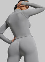 Ultrasculpt Longline Form-Fitting Seamless Thumb Hole Twil…