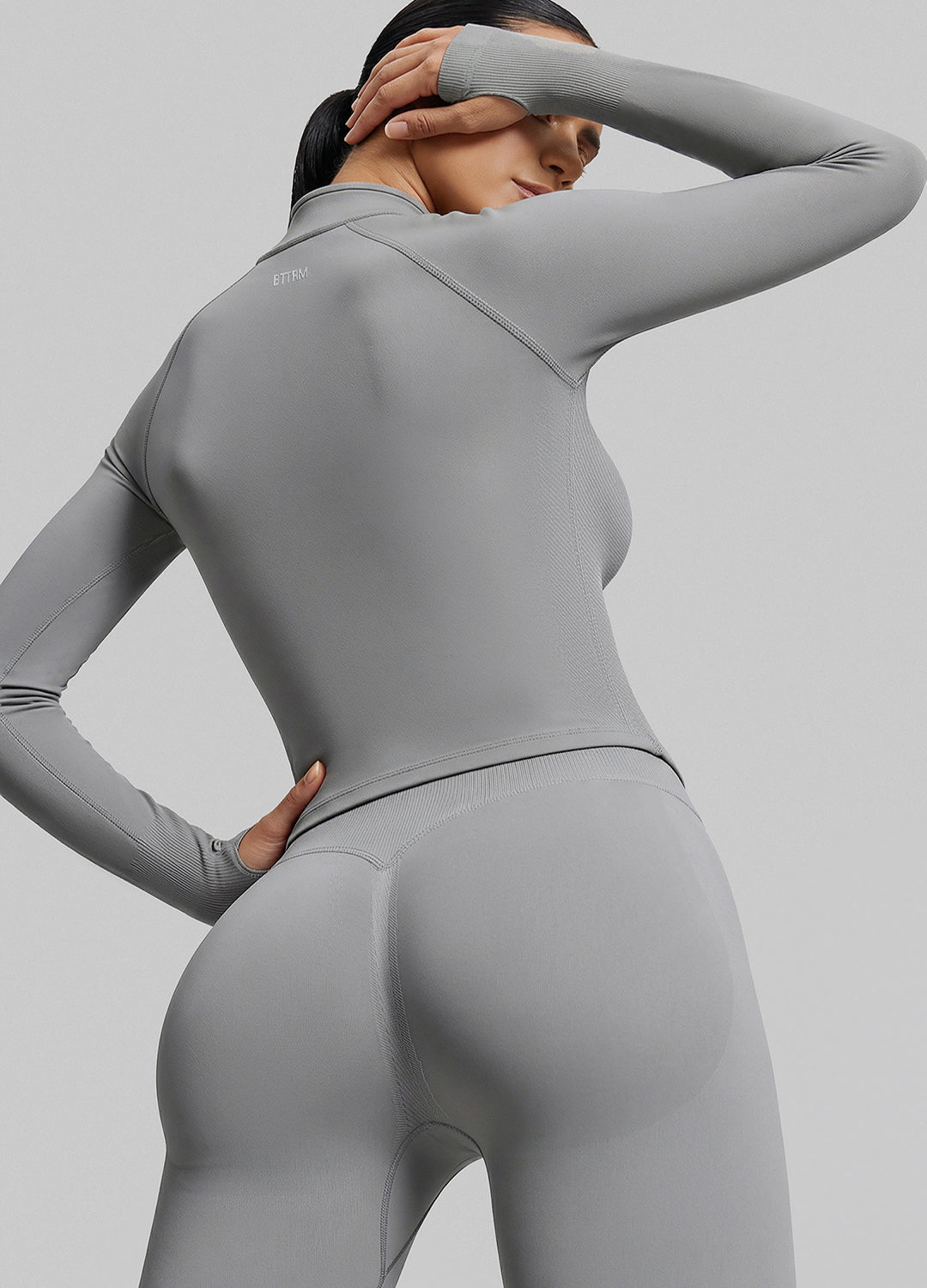 Ultrasculpt Longline Form-Fitting Seamless Thumb Hole Twil…