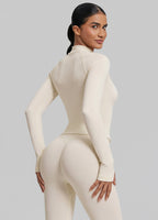 Ultrasculpt Longline Form-Fitting Seamless Thumb Hole Twil…