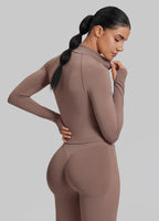 Ultrasculpt Longline Form-Fitting Seamless Thumb Hole Twil…