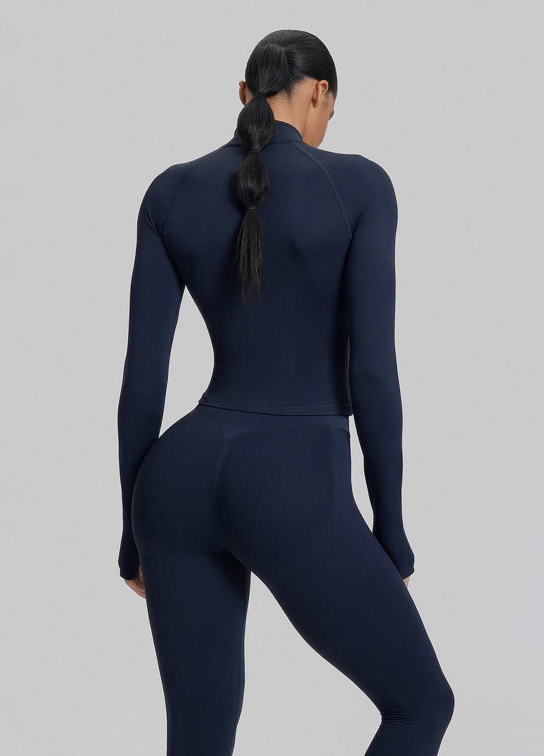 Ultrasculpt Longline Form-Fitting Seamless Thumb Hole Twil…
