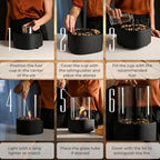 Portable Glass Tabletop Fireplace