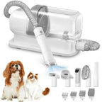 Low-Noise Dog Grooming Vacuum with Full Pet Hair Clippers & Brush Kit | Large 77.7oz Capacity