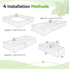 Outdoor Flower Vegetable Raised Garden Bed
