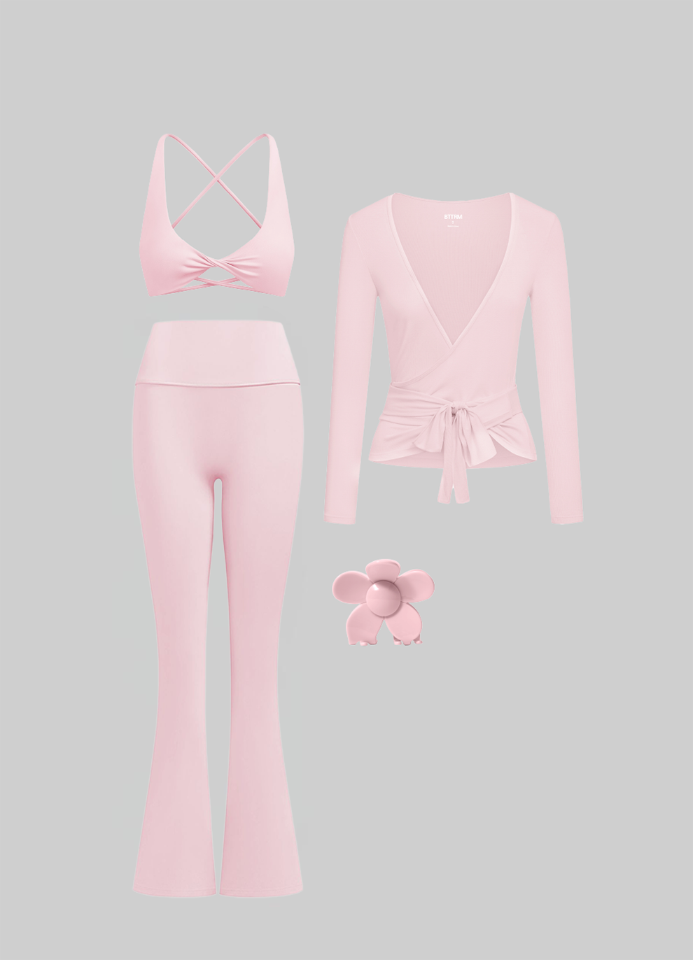 Pilates Wrap & Flare Set