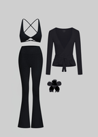 Pilates Wrap & Flare Set
