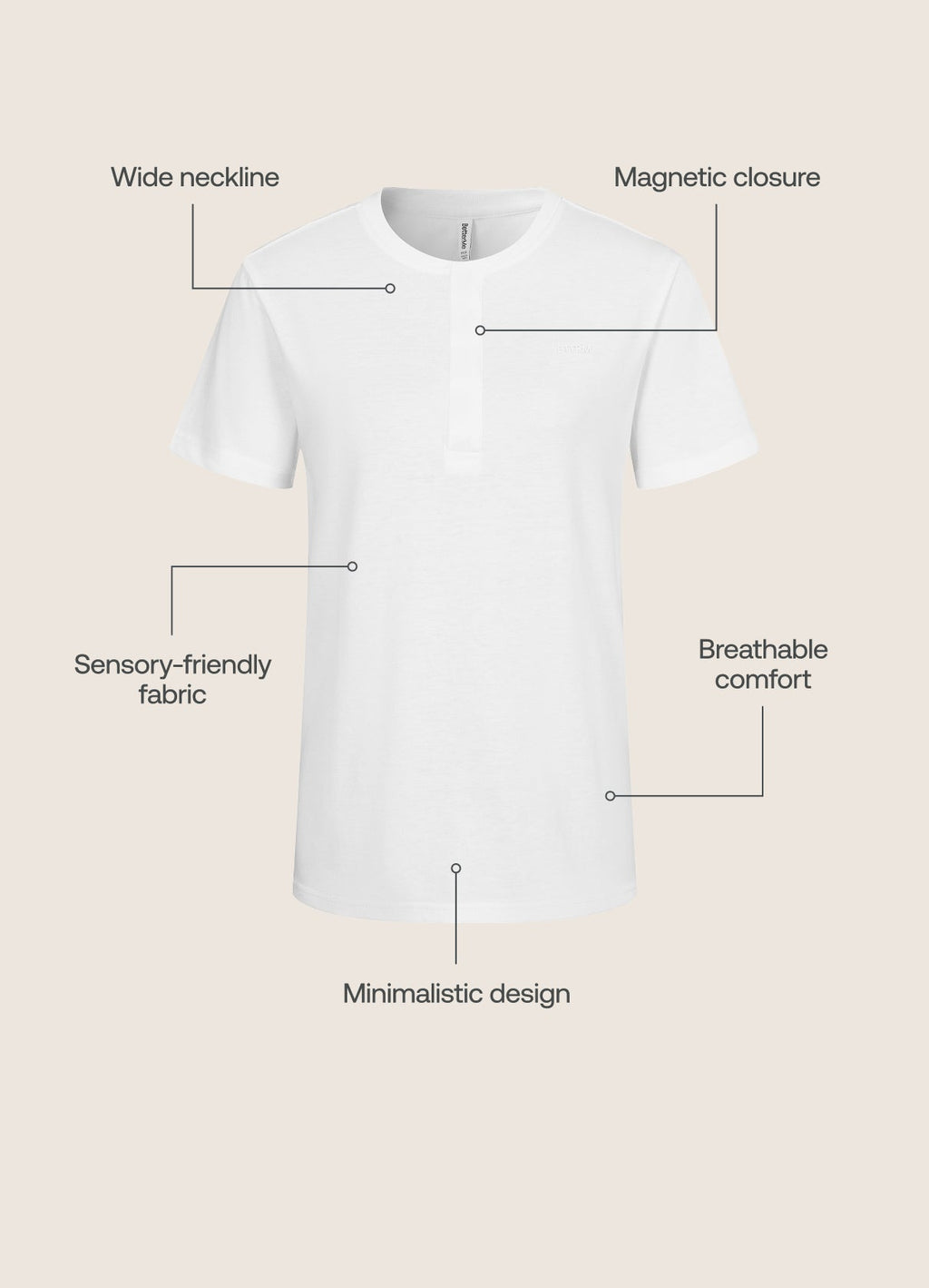 Sensory Comfort Adaptive T-Shirt